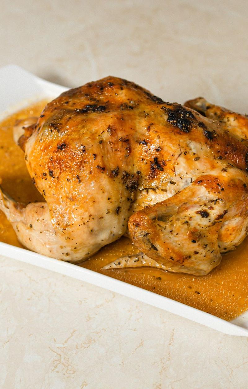 Spiced Whole Chicken in a Pan