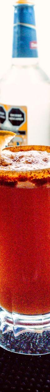 Spicy Beer Cocktail with Chili Rim