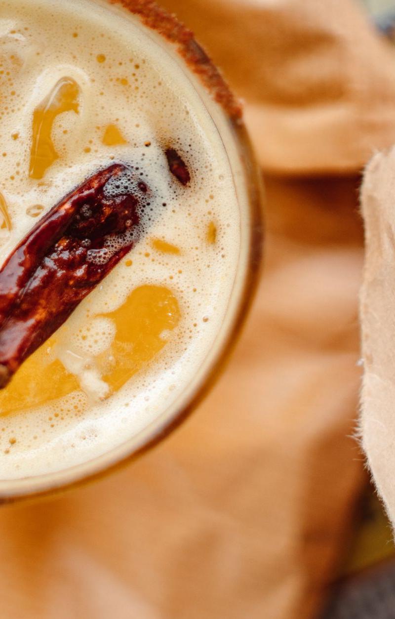 Spicy Beer Michelada with Chili Rim