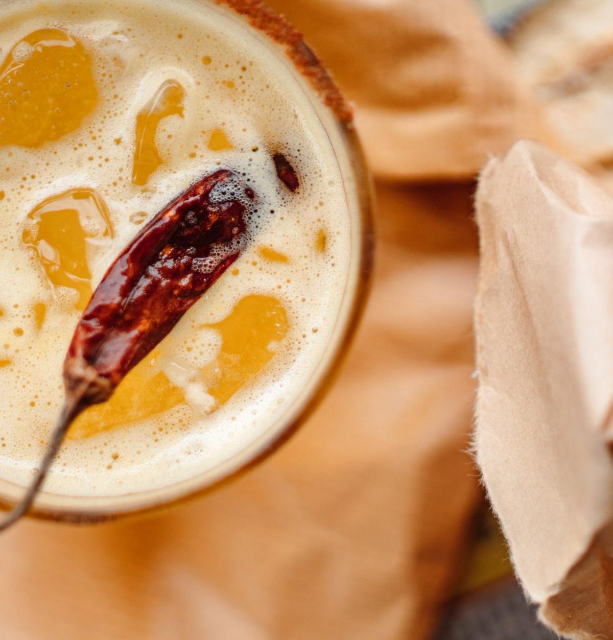 Spicy Beer Michelada with Chili Rim