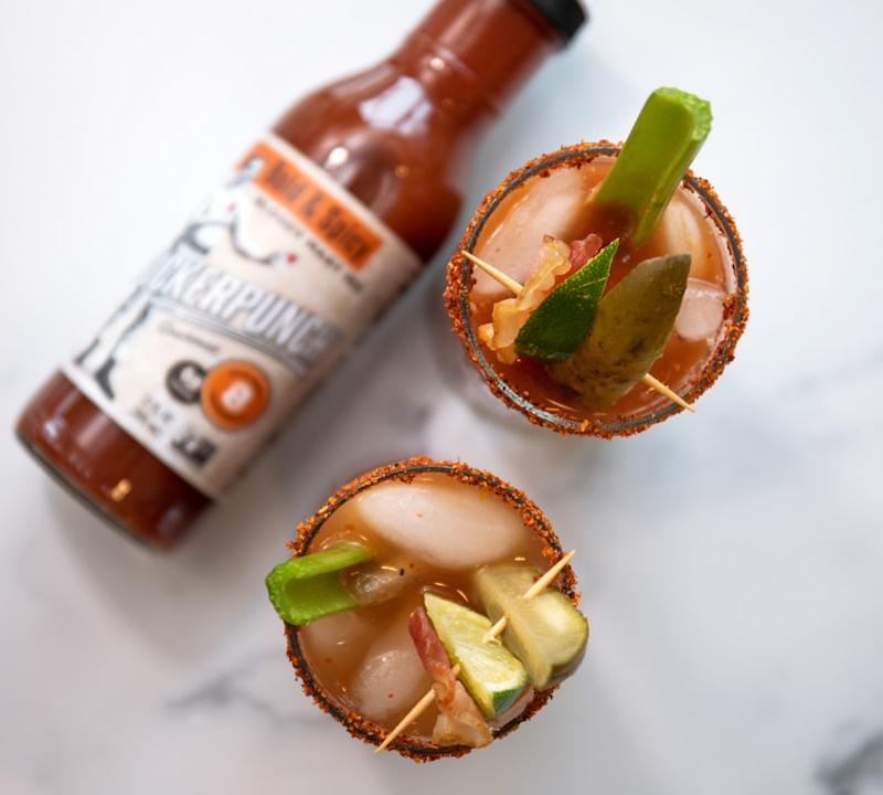 Spicy Bloody Mary with Bacon & Celery