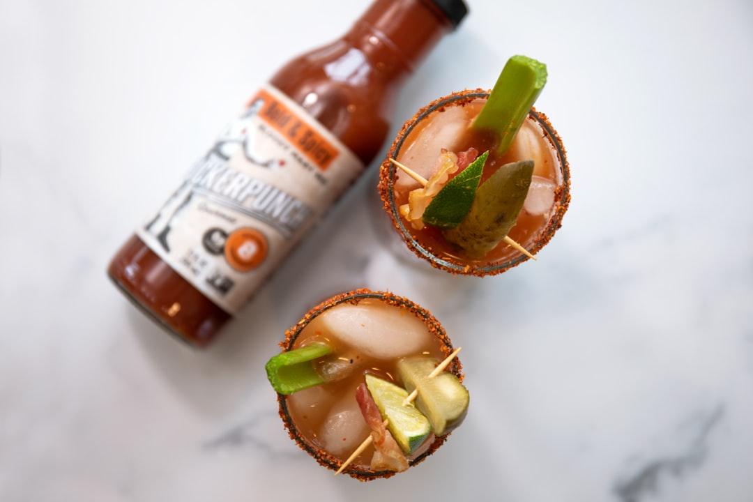 Spicy Bloody Mary with Bacon & Celery
