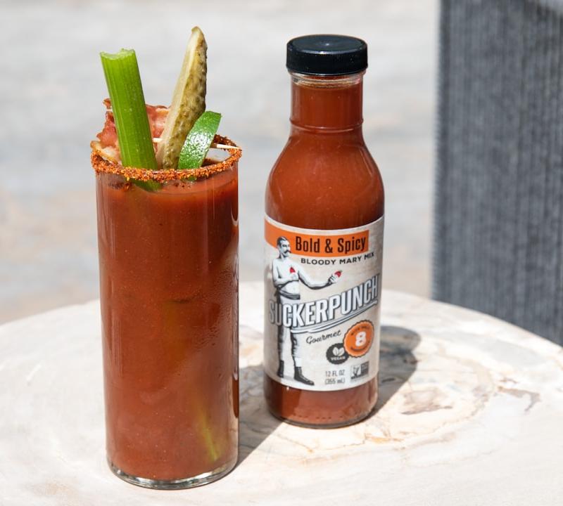 Spicy Bloody Mary with Crispy Bacon