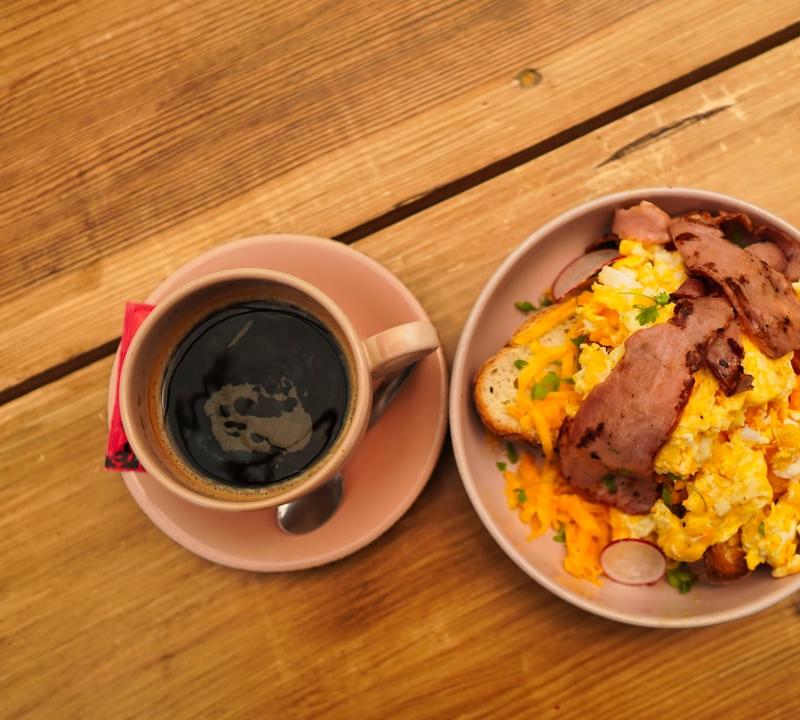 Spicy Breakfast Hash with Crispy Eggs