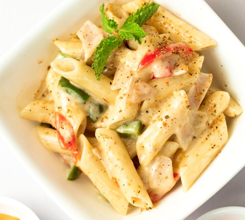 Spicy Cajun Alfredo with Crispy Chicken