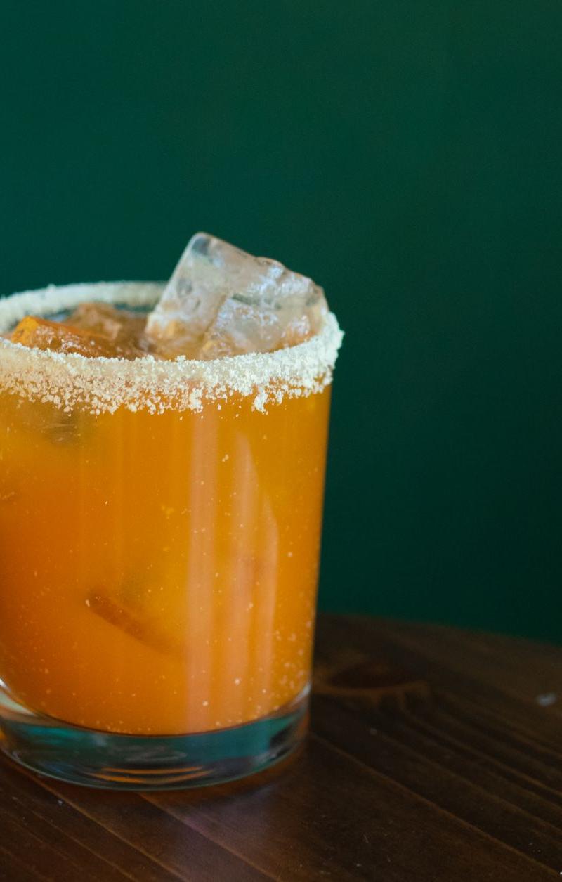 Spicy Chili-Rim Michelada