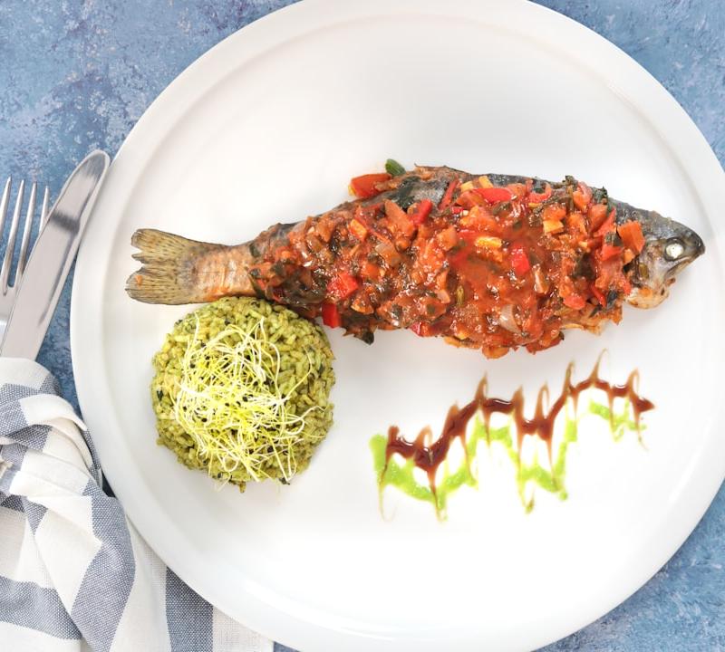 Spicy Chraime — North African Fish in Tomato Sauce