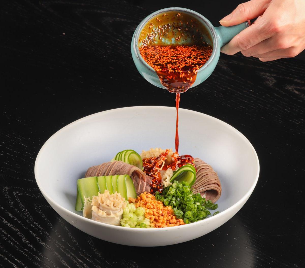 Spicy Cold Noodle Bowl with Gochujang