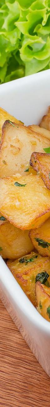 Spicy Crispy Potatoes with Lemon & Lettuce