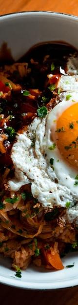 Spicy Gochujang Egg Rice Bowl