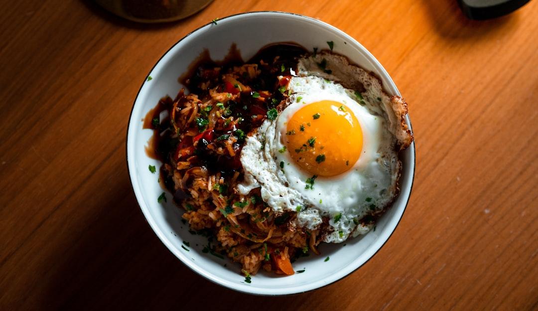Spicy Gochujang Egg Rice Bowl