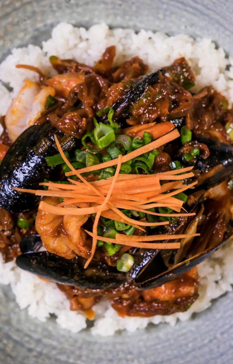 Spicy Gochujang Squid Bowl