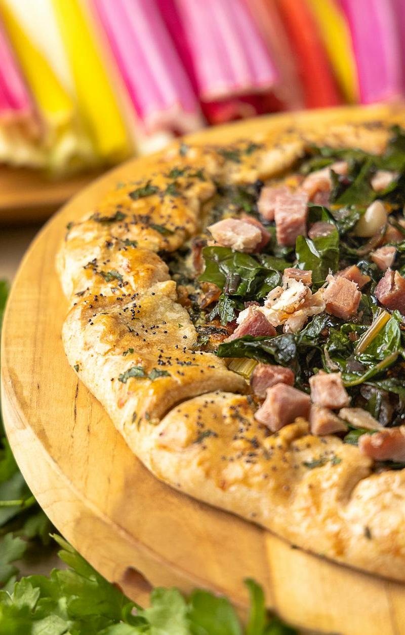 Spicy Ham Hock & Collard Skillet