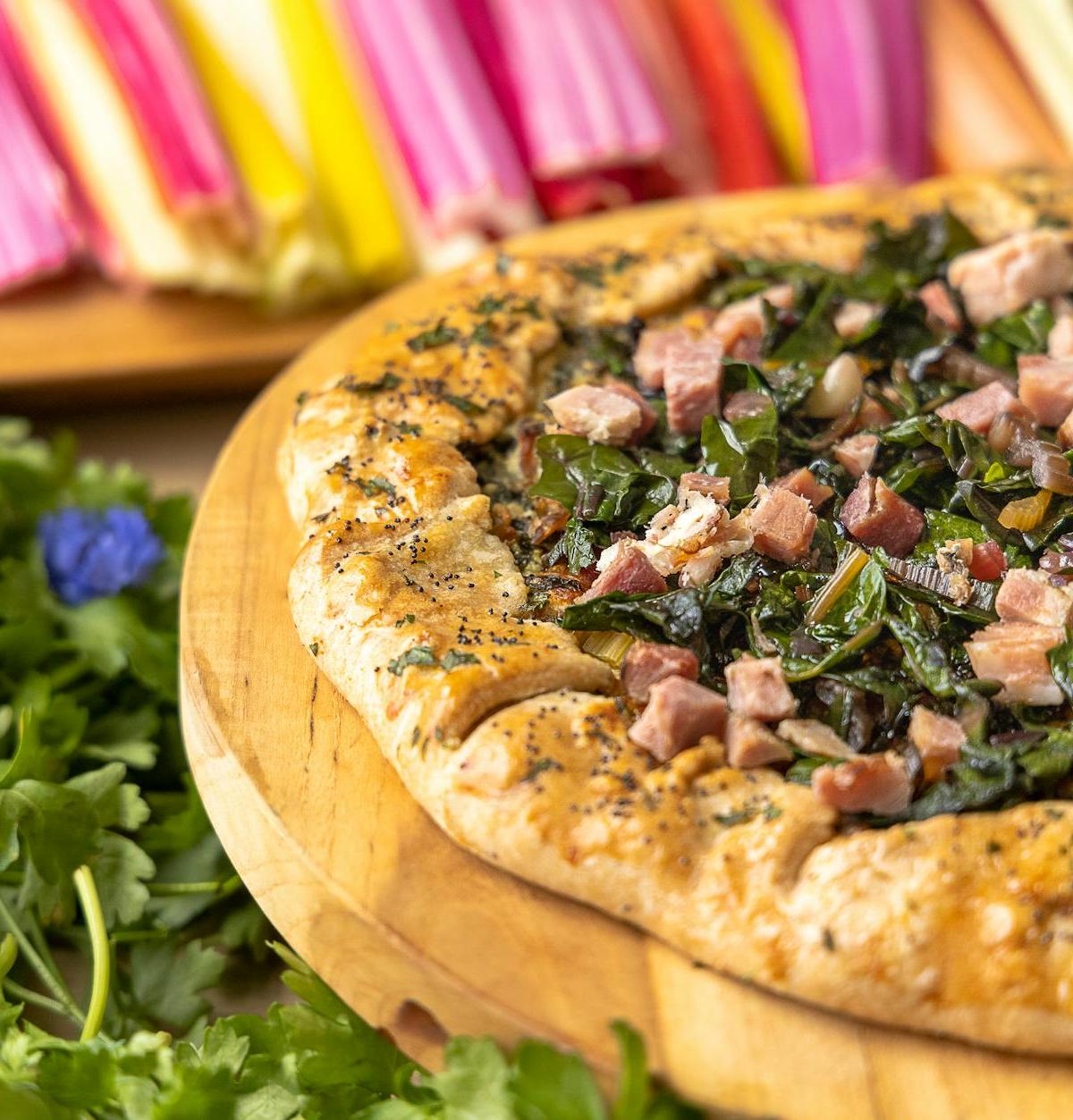 Spicy Ham Hock & Collard Skillet