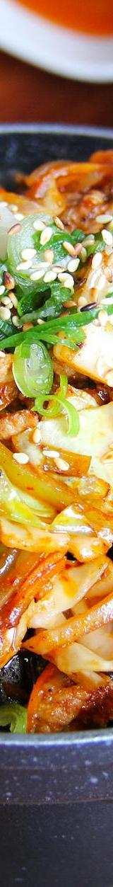 Spicy Pork Bulgogi Bibimbap Bowl