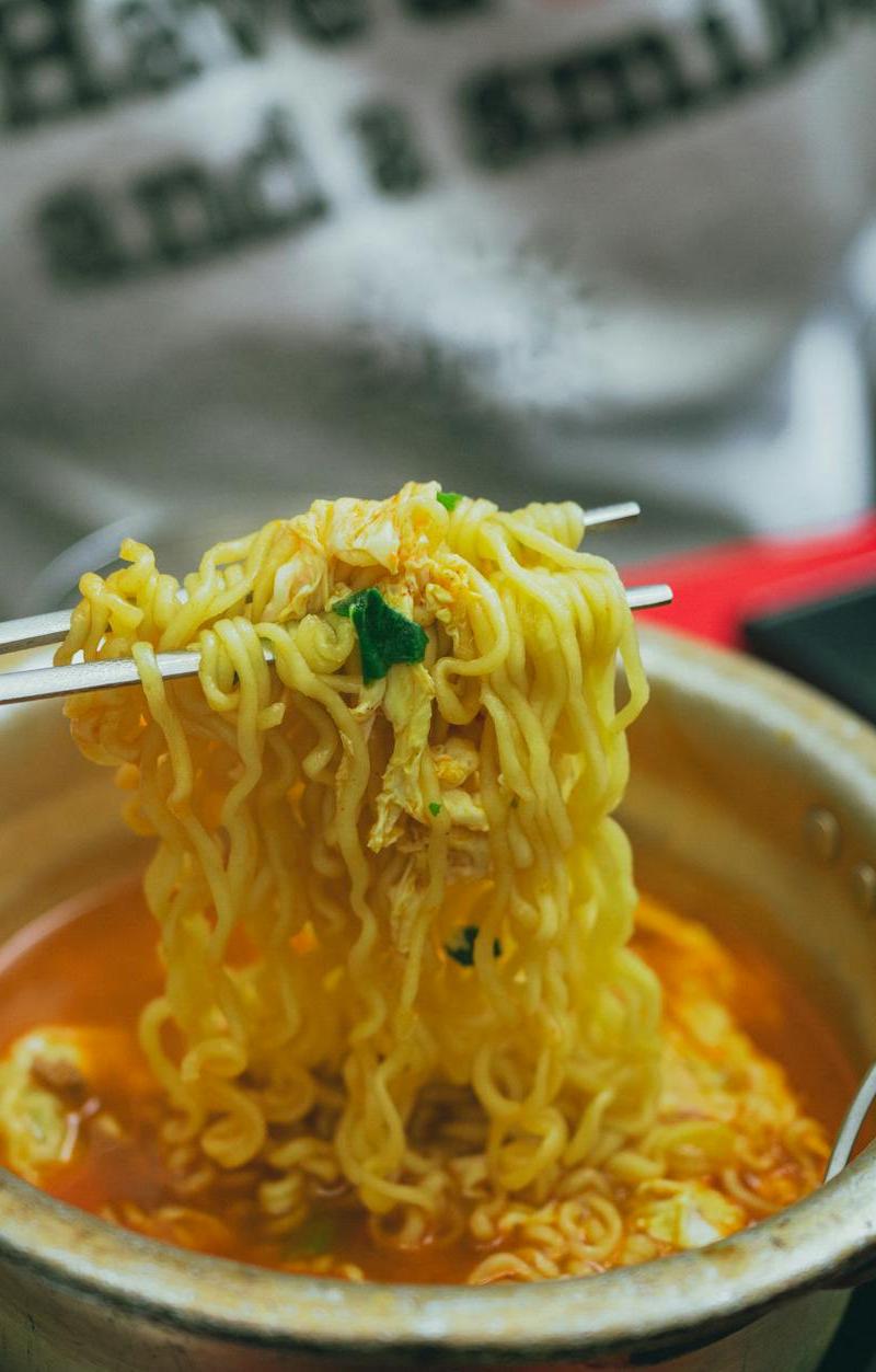Spicy Ramyeon with Egg & Scallion