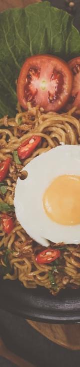 Spicy Ramyeon with Fried Egg & Fresh Toppings