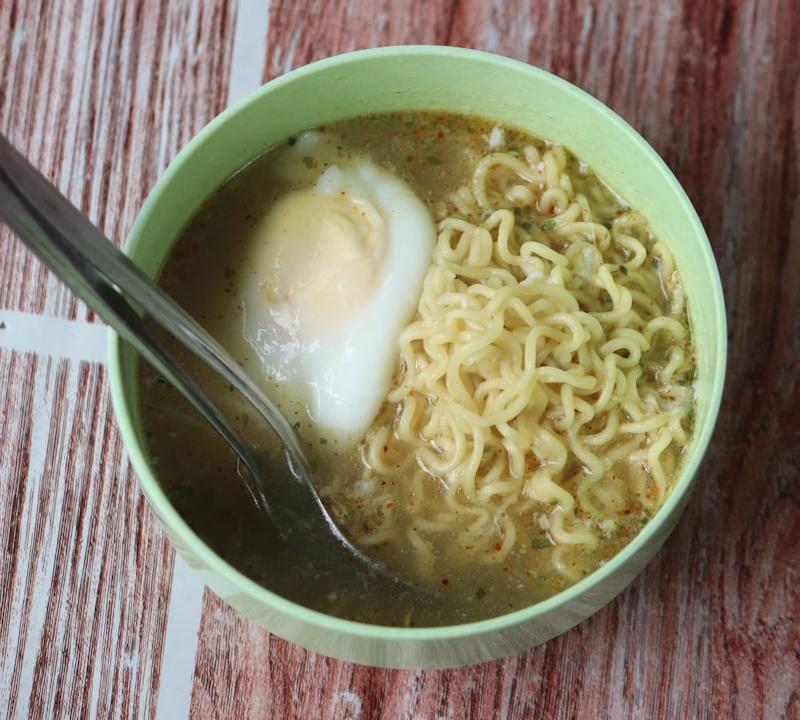 Spicy Ramyeon with Poached Egg