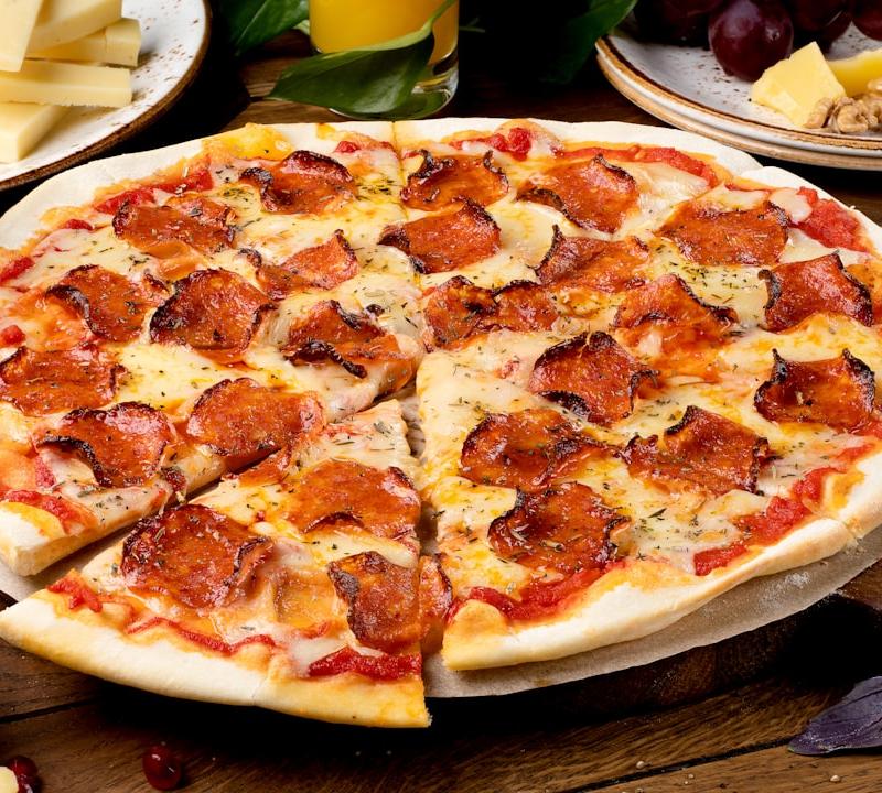 Spicy Salami Pizza Board