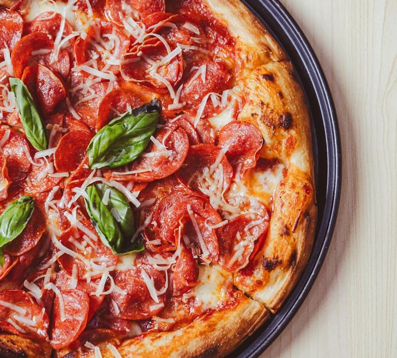 20-Minute Spicy Salami Pizza