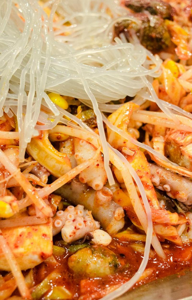 Spicy Squid & Glass Noodles Bowl