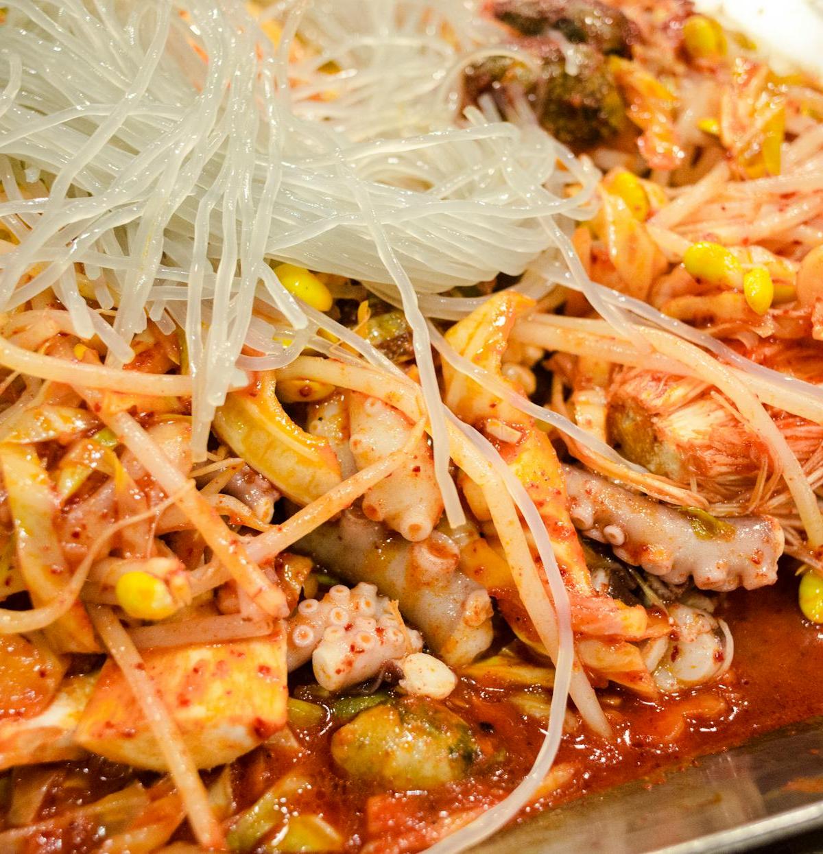 Spicy Squid & Glass Noodles Bowl