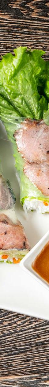 Spicy Thai Peanut Sauce & Spring Rolls