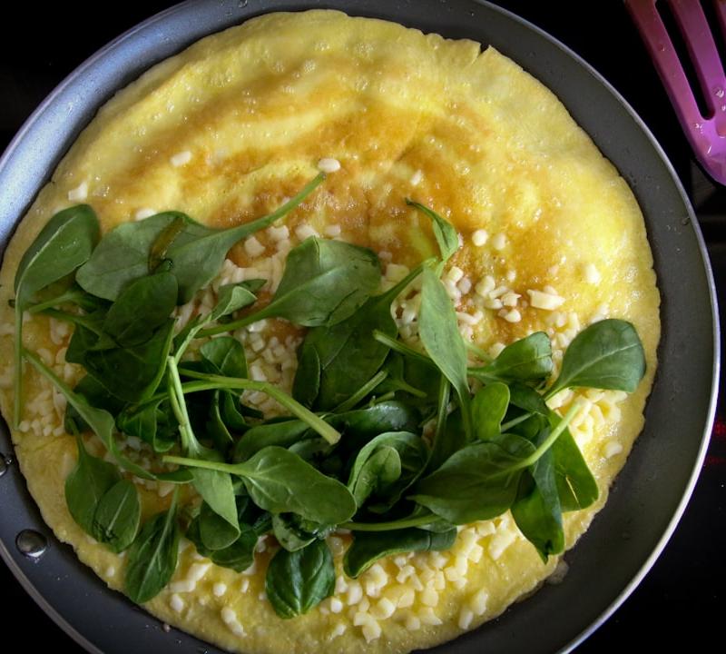 Spinach and Feta Omelette