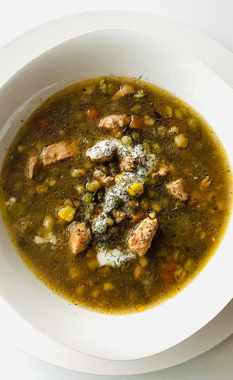 Slow-Simmered Split Pea Soup with Ham Hock