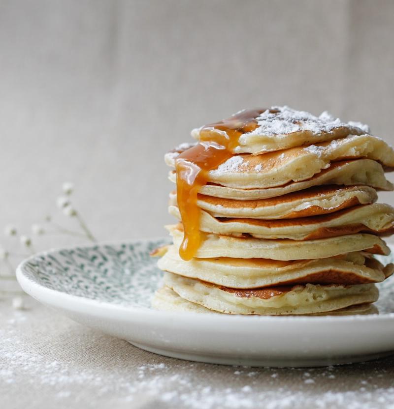 Stacked Pannenkoeken with Caramelized Apples
