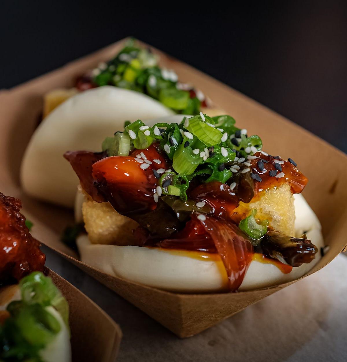 Steamed Bao with Pork & Shrimp Filling