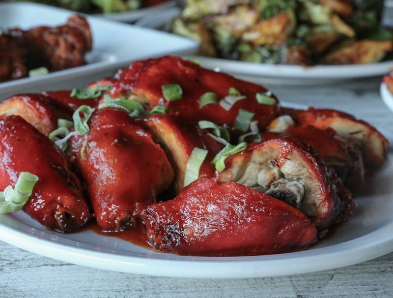 Sticky BBQ Chicken Lollipops