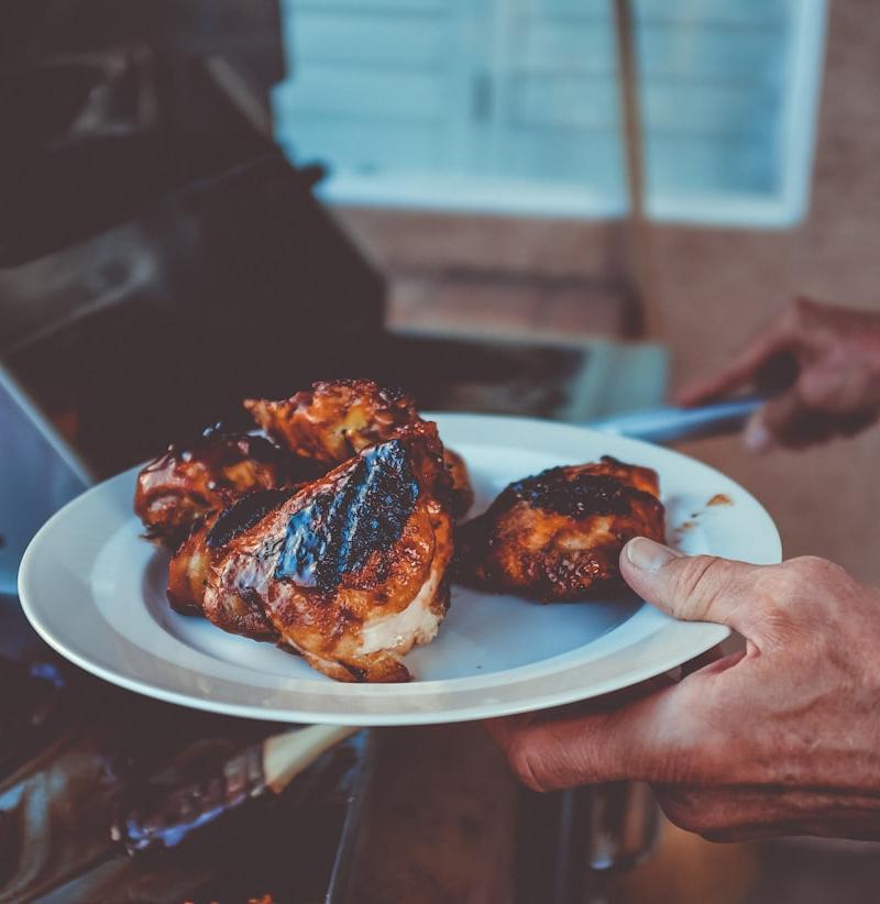 Sticky BBQ Chicken Thighs