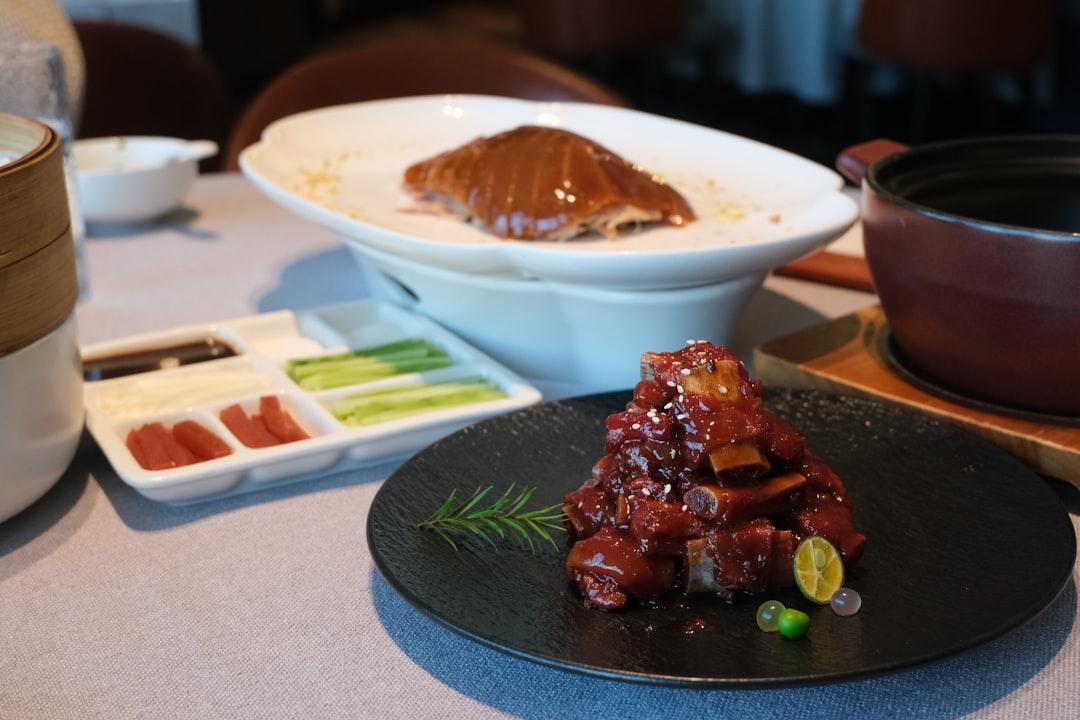 Sticky Hoisin Pork Ribs with Buns & Cucumber