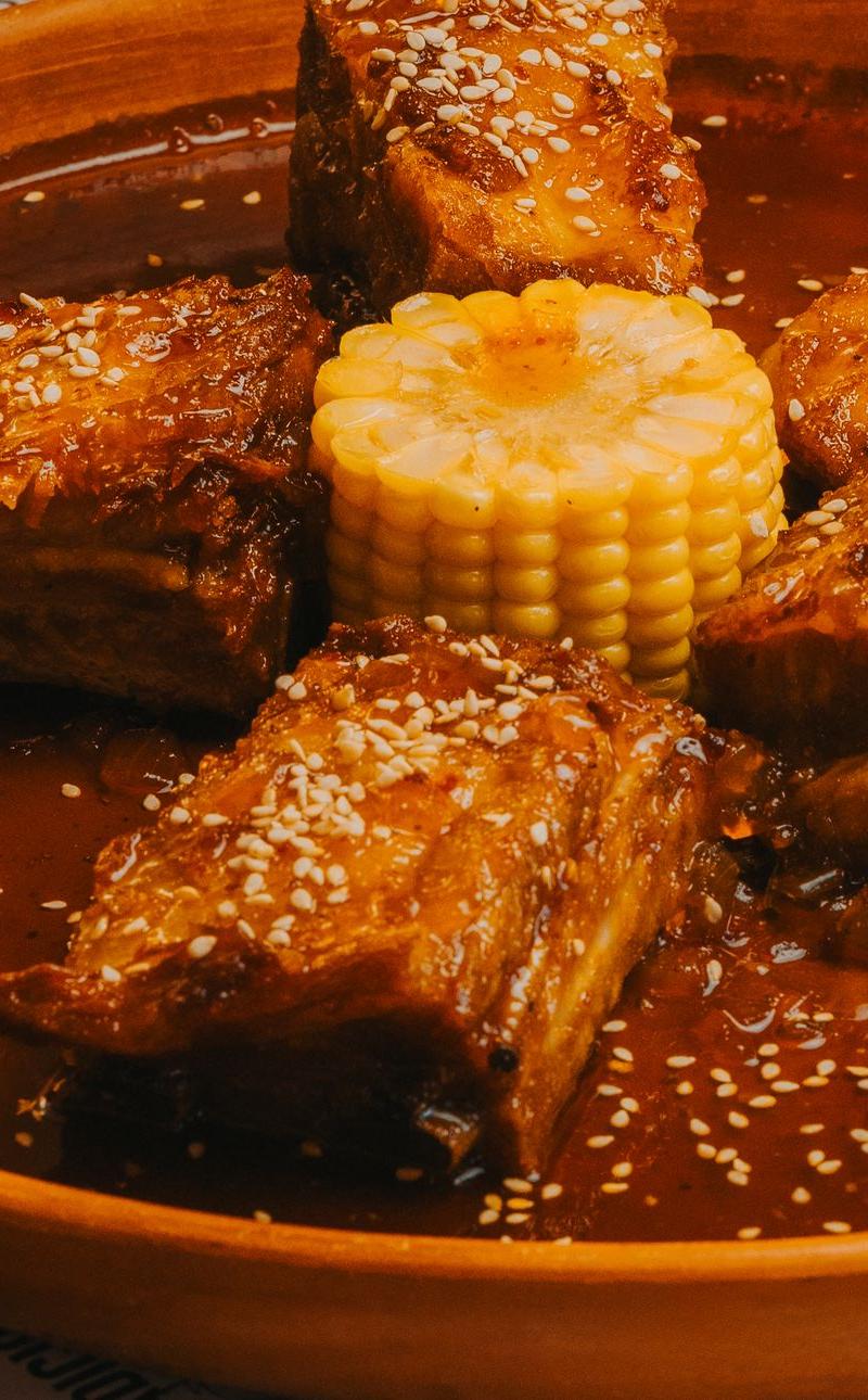 15-Min Sticky Hoisin Pork Ribs & Corn