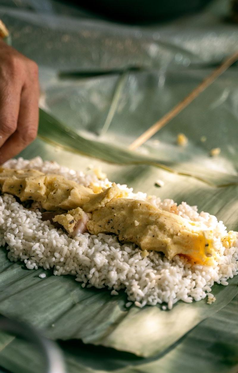 Sticky Rice in Banana Leaves