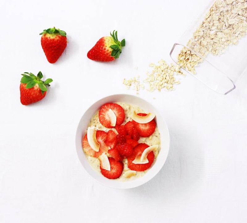 Strawberries and Cream Overnight Oats
