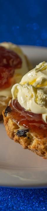 Strawberry Scones with Clotted Cream