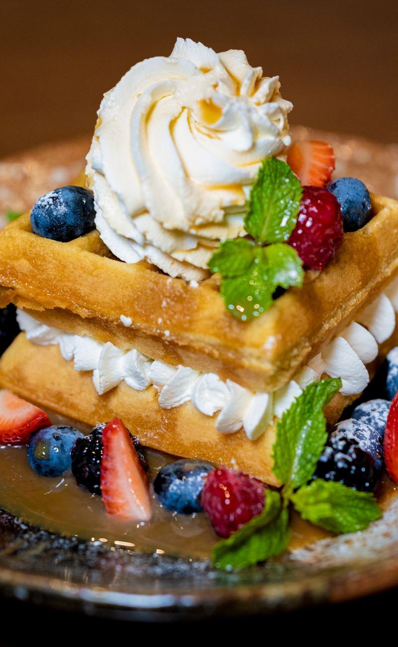 Strawberry Shortcake Waffles