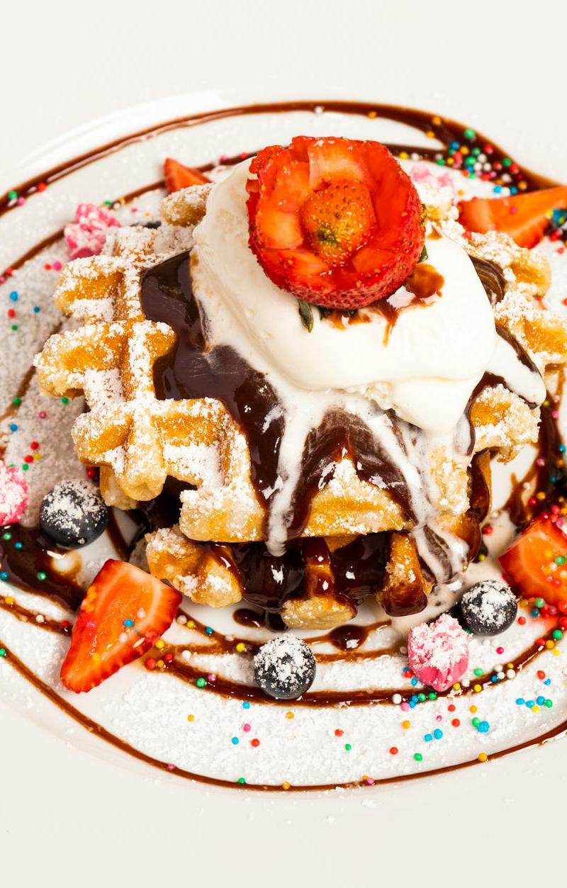 Strawberry Shortstack with Whipped Cream