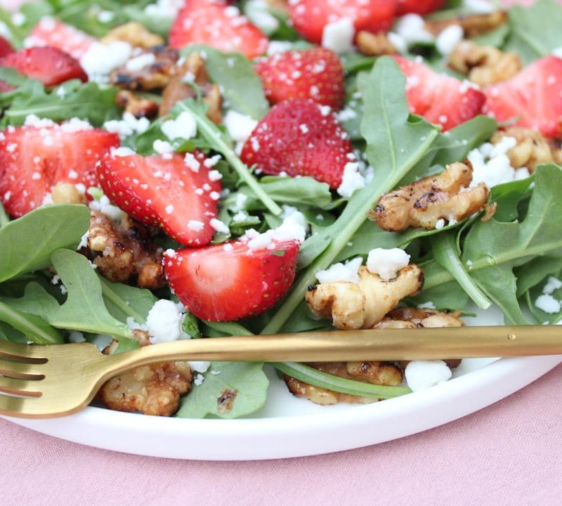 Strawberry Spinach Salad with Poppy Dressing