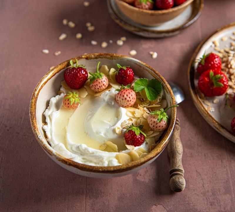 Strawberry Yogurt Granola Bowl