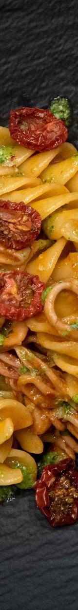 Strozzapreti with Almond-Tomato Pesto
