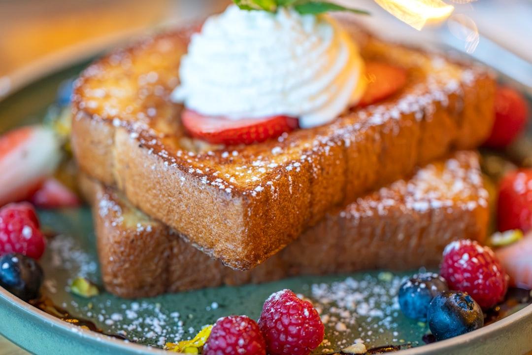 Stuffed French Toast with Berries & Cream