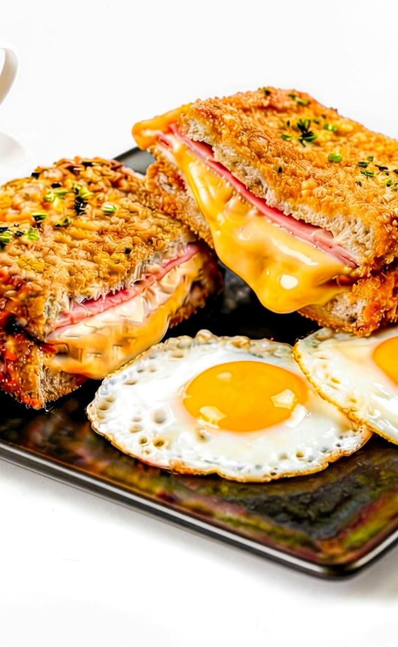 Stuffed French Toast with Ham & Cheese