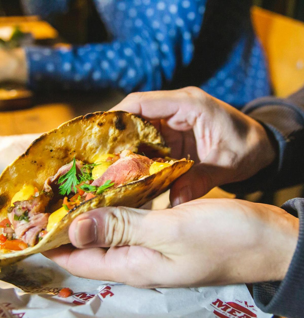 Suadero Tacos with Fire Salsa