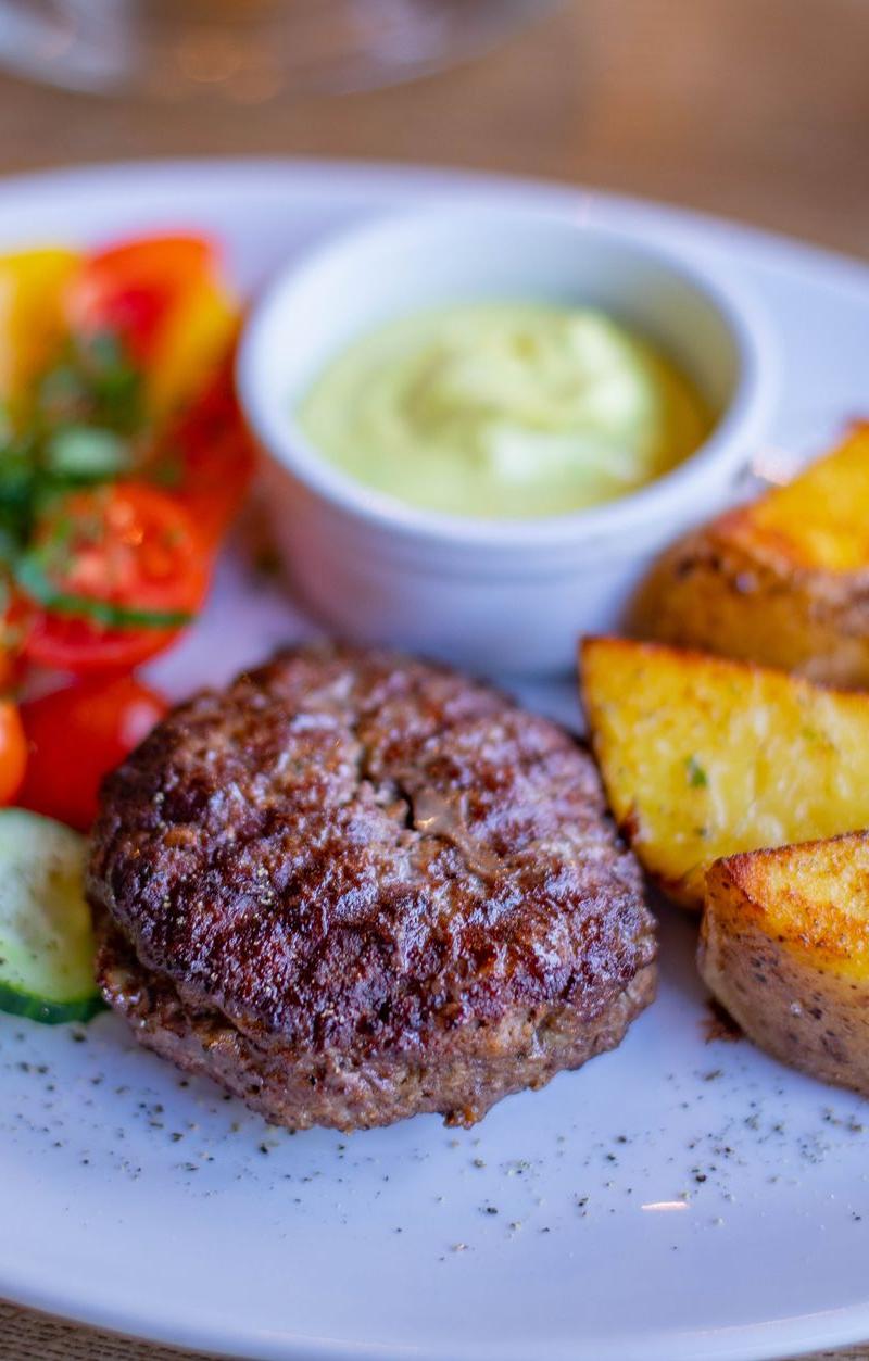 Swedish Beef Wallenbergare with Roasted Veg
