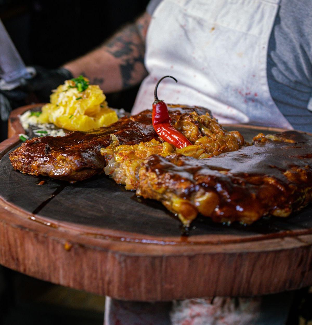 Sweet Charred Pork Ribs with Pineapple Salsa