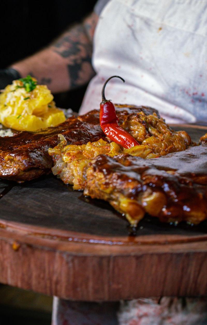 Sweet Charred Pork Ribs with Pineapple Salsa