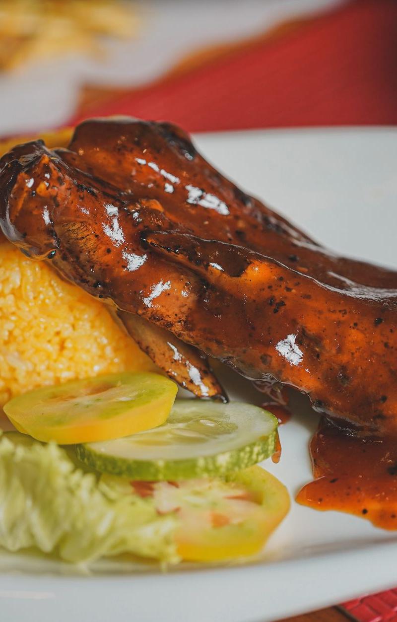 Sweet Garlic BBQ Pork Ribs with Crispy Edges